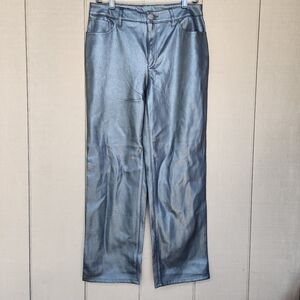 INC International Concepts faux leather pants black 12p